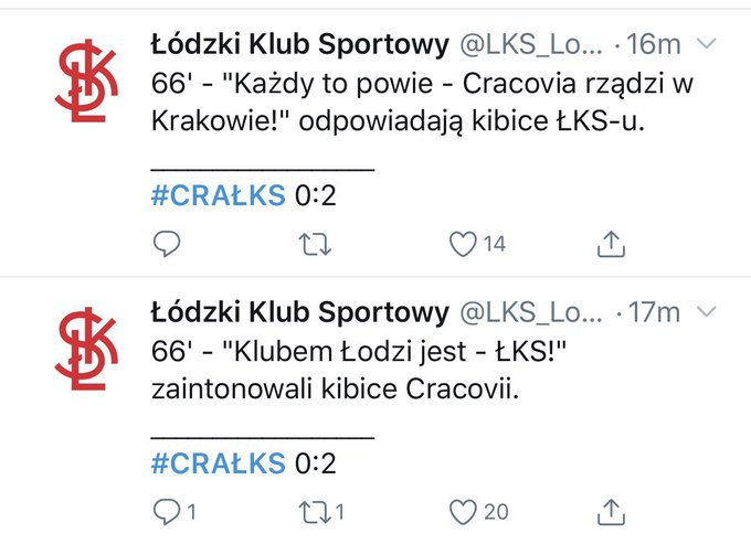 Przyśpiewki kibiców ŁKSu i Cracovii! :D